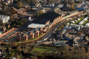 The Trent and Mersey Canal passes through the centre of Stone, which is just north of Stafford
