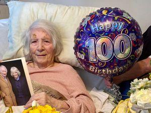 Supporting image for story: Shropshire centenarian reveals her secret to a long life as she celebrates with surprise visitor 