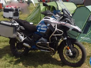The BMW motorbike was taken from outside Russell's Hall Hospital. Photo: West Midlands Police