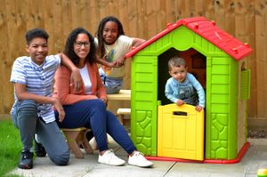 Sabrina Ellis with her children Kaydn Ellis-White, Zion Ellis-White and Alexander Ellis.