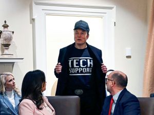 Supporting image for story: Trump holds first cabinet meeting with Elon Musk in attendance