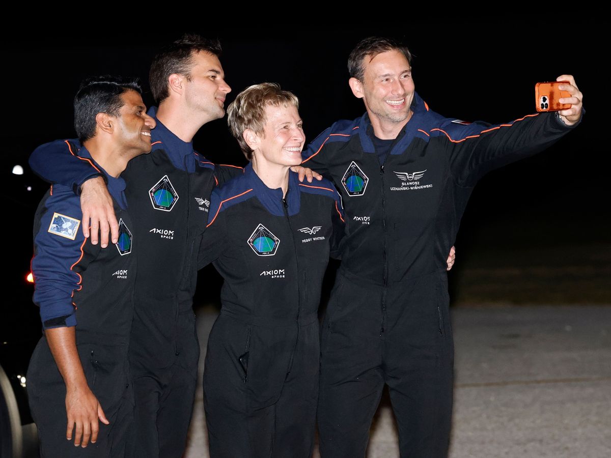 Astronauts from India, Poland and Hungary blast off on privately funded ISS trip