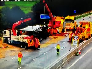 Supporting image for story: Man charged in connection with M6 crash that closed motorway for 13 hours