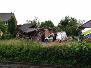 Supporting image for story: Site where bungalow collapsed among Shropshire locations where landowners have been told to clean up 'untidy land'
