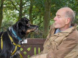 Supporting image for story: Telford widower looks forward to Christmas once more thanks to rescue dog