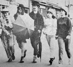 Walkers on the first Bridgnorth Walk, held in 1967. 