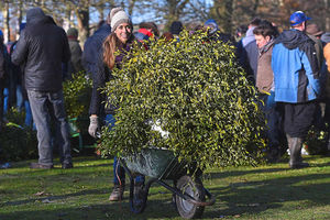 Supporting image for story: Five-hour kiss-athon at Tenbury Mistletoe Festival