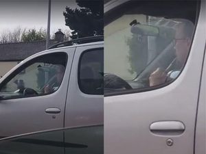 Supporting image for story: A driver played the penny whistle while waiting at the traffic lights
