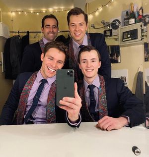 Andy with his cast mates