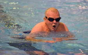 Steve Taylor in the pool