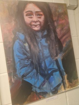 Ome of the pieces of art displayed by Helen Kelly