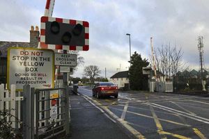 The level crossing at Harlescott in Shrewsbury which could be replaced by a footbridge and closed to traffic
