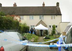 Officers at the scene on Rushbury Road