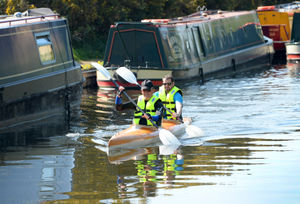 David Edwardson and Matthew Emsley getting in some practice
