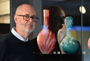 Ollie Buckley, at Stourbridge Glass Museum, Wordsley.