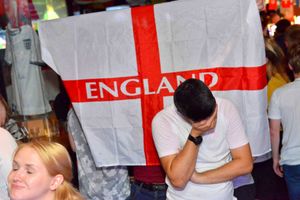 England fans in Cannock