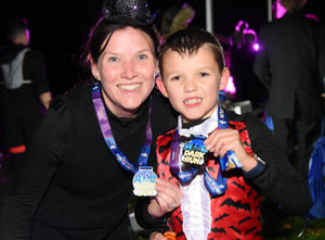 The dark run event at Telford Town Park. Picture: Hope House Children's Hospices