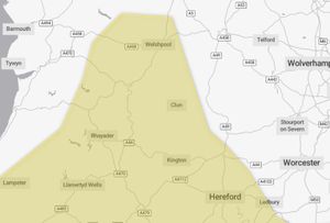 Met Office weather warning map