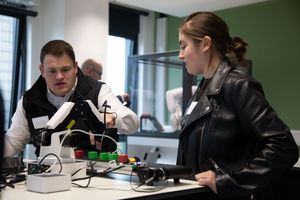 The automation lab at the new Telford Station Quarter campus - the site will be open on June 14 for visitors interested in robotics, data science and digital business courses. 