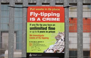  Rubbish, including sofa, mattresses, skip,  caravan and rubble has been dumped on Springvale Stree