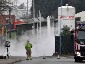 Supporting image for story: 'Avoid the area': Walsall street closed as fire crews respond to 'liquid nitrogen leak'