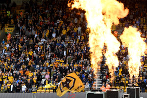 Flames shoot up inside Molineux (AMA)
