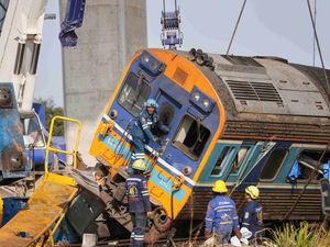 Supporting image for story: 29 killed as crane collapses on to passenger train in Thailand