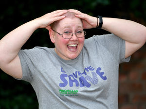 Supporting image for story: Vet braves the shave for Macmillan in poignant fundraiser in her family's memory