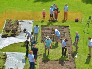 Supporting image for story: Norman motte found in Shrewsbury Castle dig