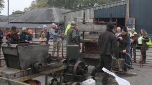 Cider pressing at Badlands Farm, home of Ralph's Cider