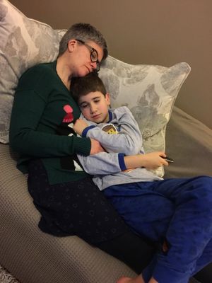 Madi with son Luca