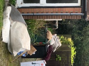 Some of the water damaged household goods from the flooded homes