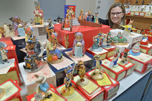 Alex Dolman with part of the collection..