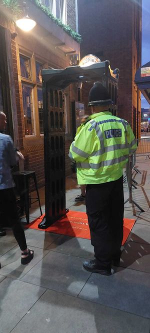 The knife arch in use in Shrewsbury