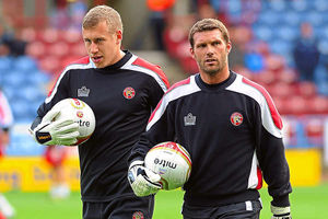 Jonny Brain and Jimmy Walker at Walsall in 2010