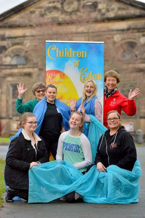 The dancers with Sue Pointon and Joan Smith 