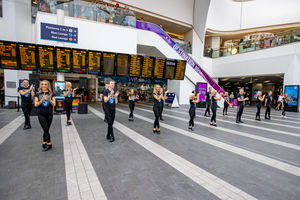 Lord of the Dance cast take over Birmingham New Street station Photo: Birmingham Alexandra 