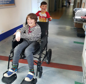 Nate with Tobi in hospital