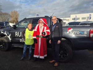 Supporting image for story: Rudolph ready: Santa chooses vehicles for Christmastide adventures