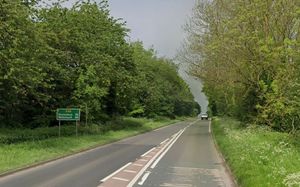The A49 near Ludlow was closed for several hours overnight after a tractor collided with a bridge. Photo: Google