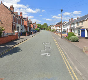 Allport Road, Cannock, near to where the attack happened