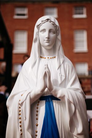A statue of the Blessed Mary Virgin