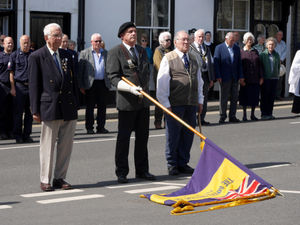 Supporting image for story: Kington’s VE Day events included a service at the war memorial and a special evening service at commonwealth war graves in the cemetery