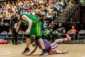 The Harlem Globetrotters in Birmingham. Credit: Chris Bowley