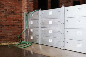 Barriers in place at St Julian's Friars car park