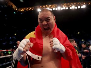 Supporting image for story: Deontay Wilder knocked out by Zhilei Zhang as Queensberry dominates Matchroom