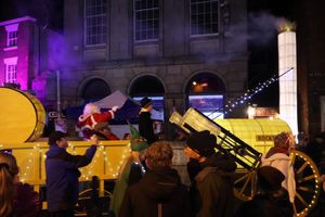 Stephenson's Rocket in the lantern parade