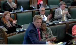 Council leader John Cotton during the meeting of the city council on Tuesday, July 9, 2024