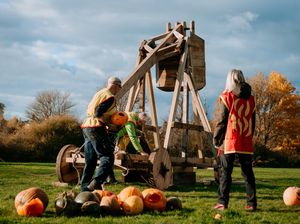 Supporting image for story: Pumpkins fly for their last hurrah in Ellesmere event