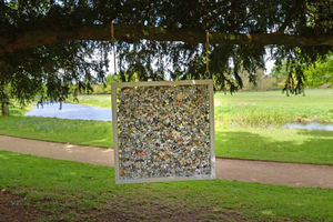 Displays were created by community art clubs as part of the National Trust's Blossom Together project